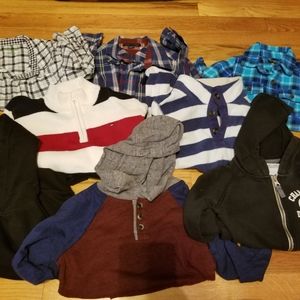 Lot of 8 boys size 5 long sleeve tops EUC